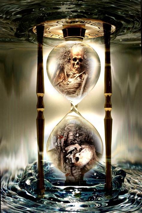 Skull Hourglass By Brynhilder On Deviantart Hourglass Dark Images Dark Fantasy Art