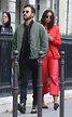 Justin Theroux and Actress Laura Harrier Spend Time Together in Paris