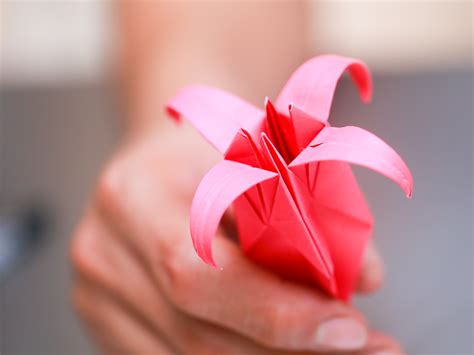 How To Fold An Origami Lily With Pictures Wikihow
