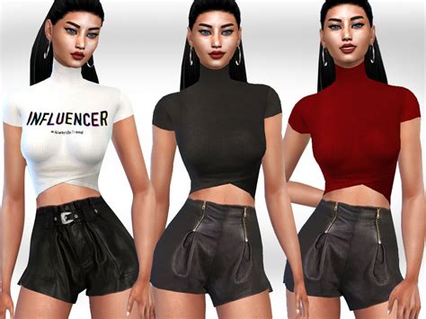 Casual Trendy Tops By Saliwa From Tsr • Sims 4 Downloads