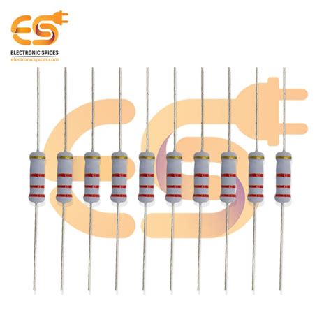 Buy 22k Ohm Ω 2 Watt Carbon Film Resistor Pack Of 20pcs