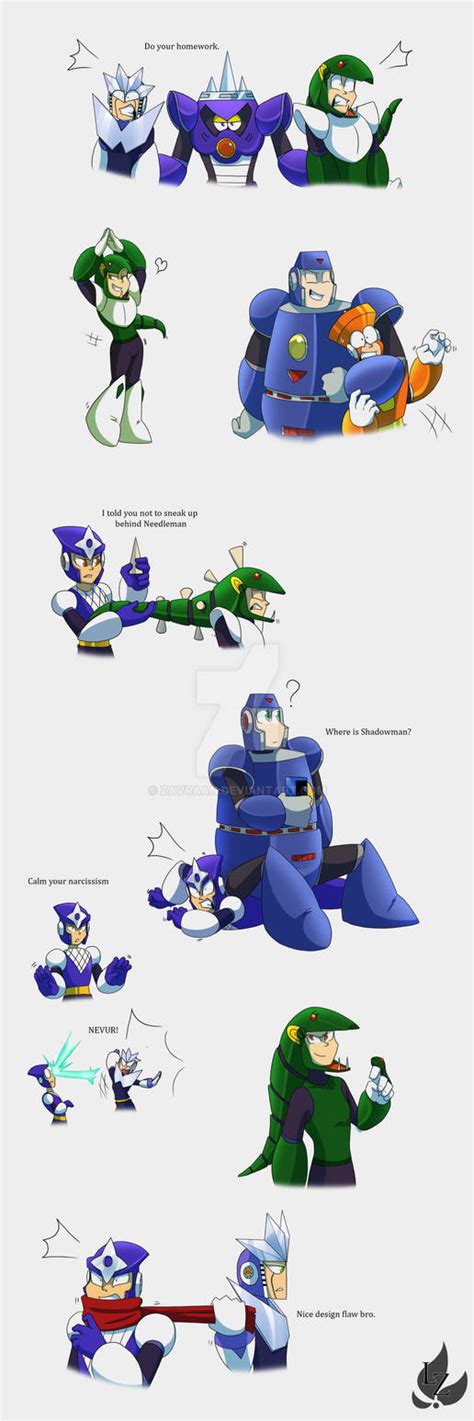 Megaman 3 Sketches Colored By Zavraan On Deviantart