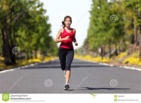 Sport Fitness Running Woman Stock Image Image 23808391