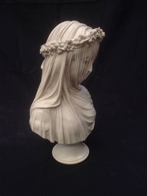 Veiled Lady Bust Sculpture Antique Sculpture Marble Sculpture