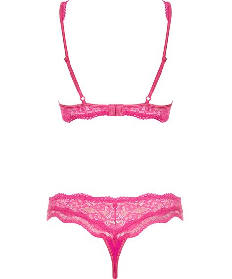 Obsessive Luvae Pink Lace Lingerie Set Sexystyleeu