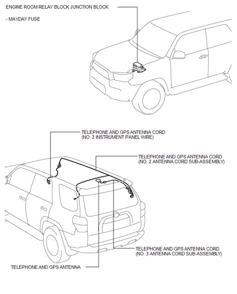 Toyota 4runner Parts Location Safety Connect System Service Manual