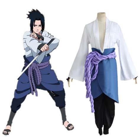 Naruto Shippuuden Uchiha Sasuke Cosplay Costume Sasuke 3rd Generation
