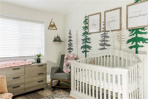 Woodland Themed Nursery Reveal Baby Girl Brewed Blong Lifestyle Blog