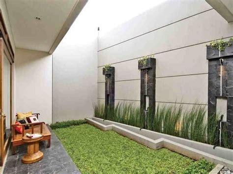 desain taman belakang rumah minimalis  lahan sempit