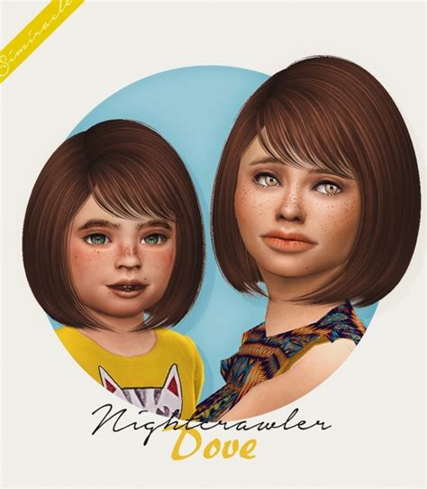 Nightcrawlers Dove Hair For Kids And Toddlers At Simiracle Sims 4 Updates