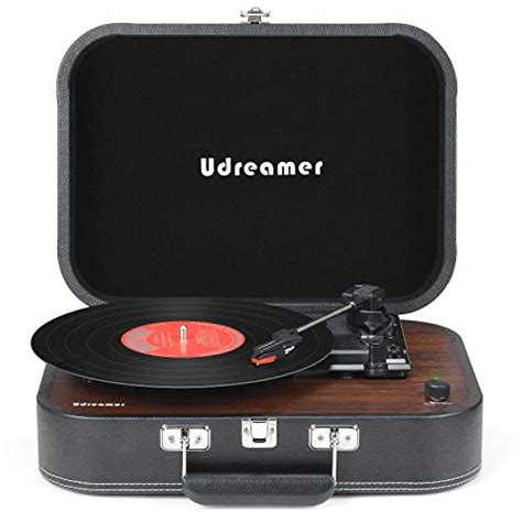 Udreamer Record Players For Vinyl With Speakers Wireless Turntable