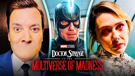 watch elizabeth olsen spoofs doctor strange 2 s black bolt scene on the tonight show