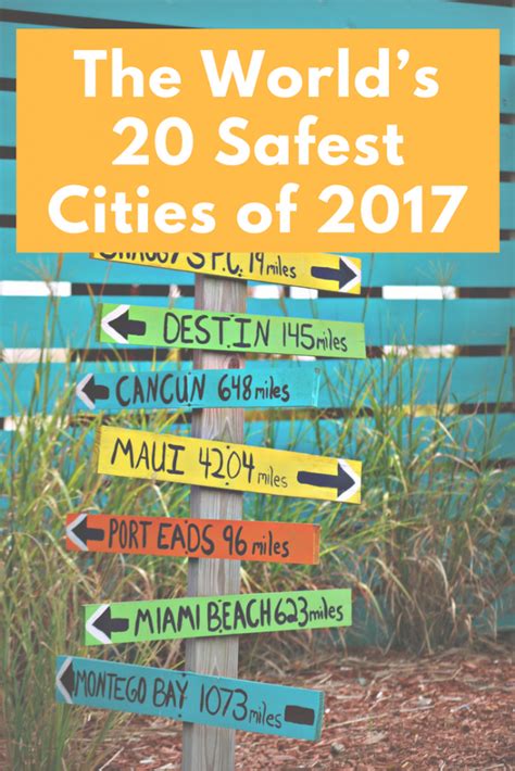 The 20 Safest Cities In The World Ranked