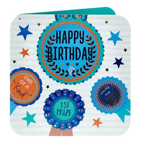 Buy Birthday Card One Of A Kind Rosettes For Gbp 129 Card Factory Uk