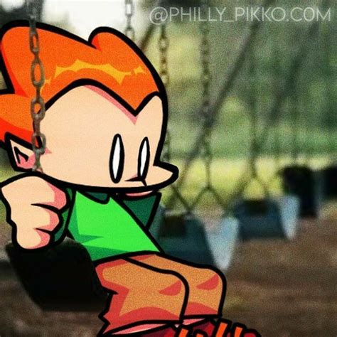 An Image Of A Cartoon Character On A Swing