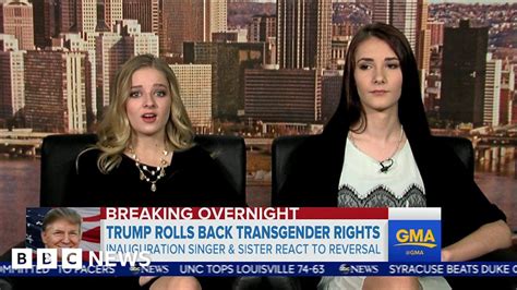 Trump Transgender Policy Dismays Inauguration Singer Bbc News