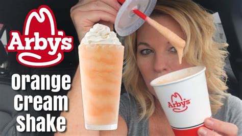 Arbys Orange Cream Shake Review 🍊 Youtube