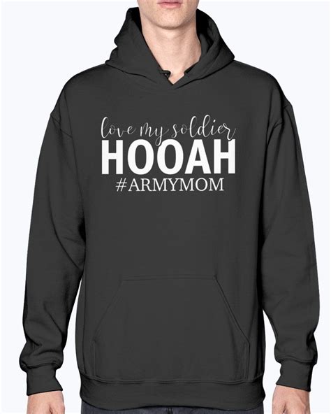 Proud Army Mom Hooah T Shirts Army Mom Marine Mom Unisex Hoodies