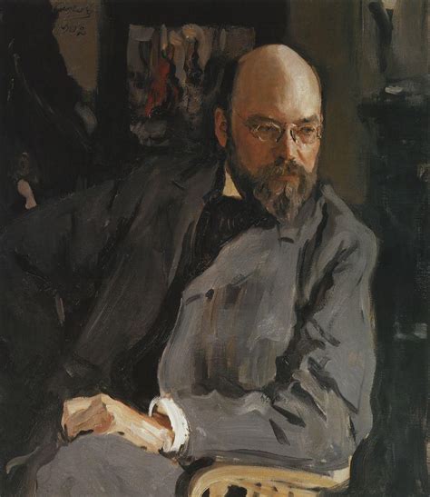 Portrait Of The Artist Is Ostroukhov Valentin Serov