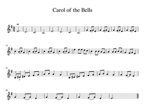 Christmas Carol Violin Sheet Music Pdf Latest Perfect Popular