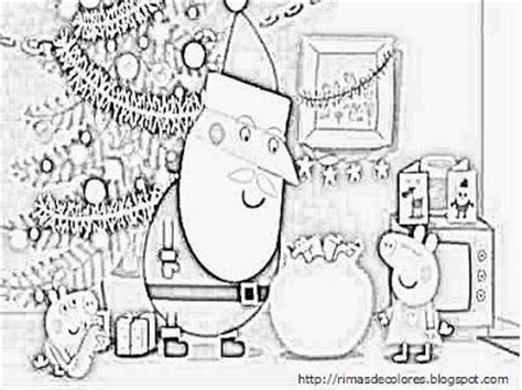 Blog de los niños: Dibujos de Navidad de Peppa Pig para colorear