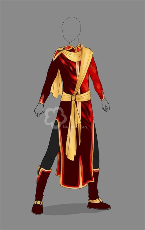 Heres a little clothing tutorial for guys clothes. Firemage Master Outfit by Nahemii-san | Character outfits ...