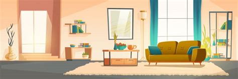 Download free living room vectors and other types of living room graphics and clipart at freevector.com! Download Interior Of Living Room With Sofa for free in 2020 | Living room empty, Modern ...