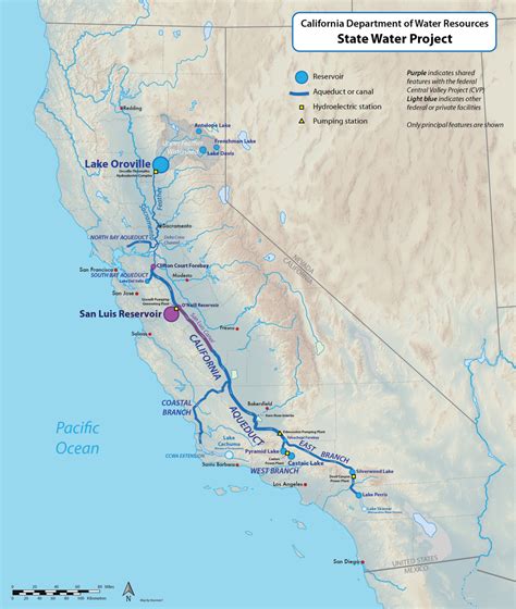 California State Water Project Wikipedia California Reservoirs Map