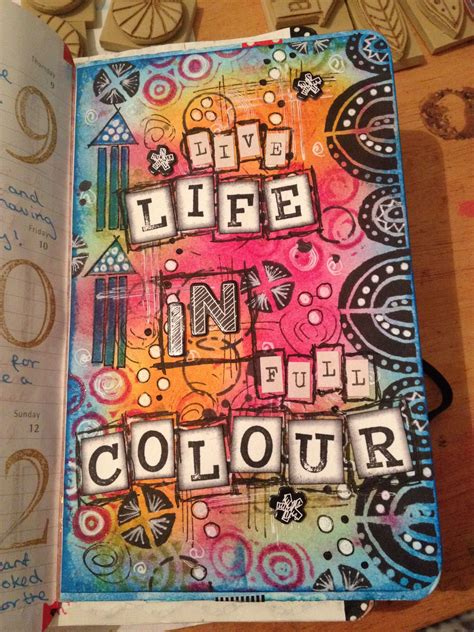 So After A Goods Night Sleep I Just Had To Add A Bit More To It Art Journal Page Distress