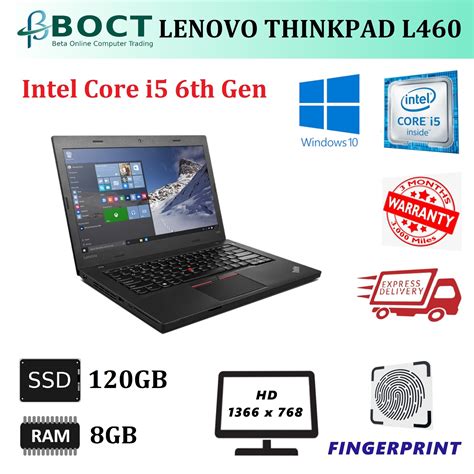 Lenovo Thinkpad L460 Intel Core I5 6th Gen 14 Inch Screen Hd