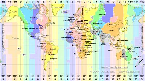 Time Zones Of The World Fgi