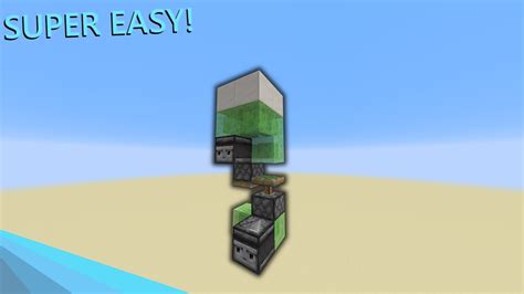 Minecraft 2x2 Easy Slime Block Elevator Tutorial Great For Any Base