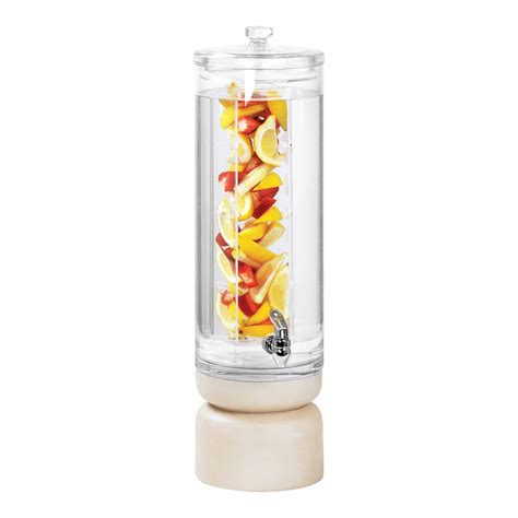 Cal Mil Newport 3 Gallon Round Beverage Dispenser With Infusion Chamber