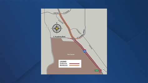 I-25 southbound and northbound will be temporarily closed on October