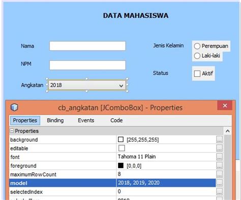 Java Netbeans Menampilkan Data Di Tabel Tanpa Database Blog Orang It Vrogue