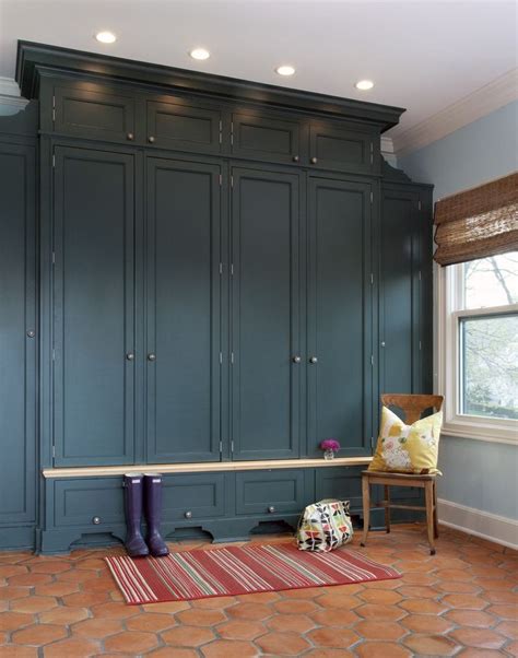 I mean not only one cabinet, i'm talking about a whole locker unit that. Mudroom Storage Cabinets in Dark Teal Finish | Mud room ...