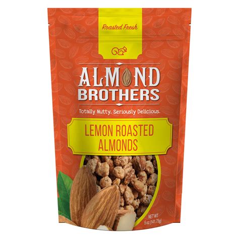 Lemon Roasted Almonds Almond Brothers
