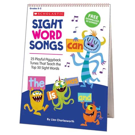 Sight Word Songs Flip Chart 25 Playful Piggyback Tunes That Teach The