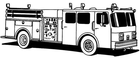 Coloriage camion de pompier sur hugolescargot com. Coloriage Camion de Pompier #135815 (Transport) - Album de coloriages