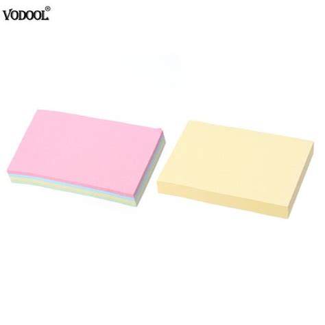 Vodool Simple Self Adhesive Paper Memo Pad Sticky Notes Bookmark