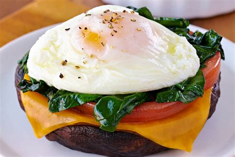 Portabella Poached Egg More Healthy Breakfast Recipes Hungry Girl