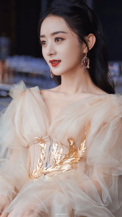Zhao Li Ying One Shoulder Wedding Dress Actresses Gowns Wedding