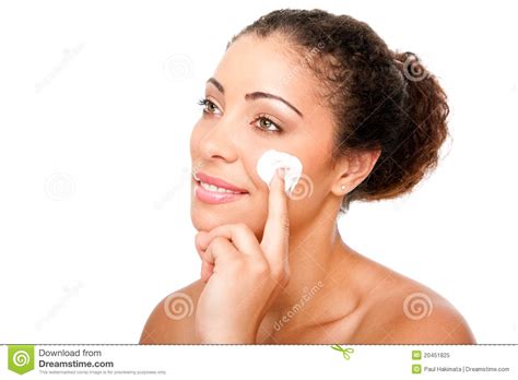 Facial Cream Beauty Treatment Stock Image Image Of