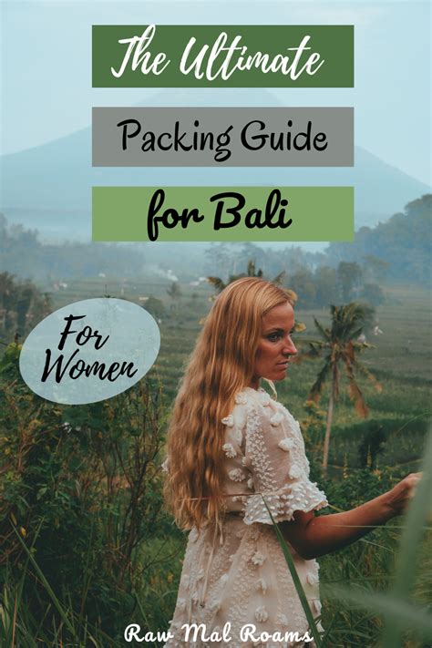 Ultimate Bali Packing List For Women In Bali Packing List Bali Travel Packing Tips For