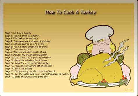 how to cook a turkey christmas humor wise words humor