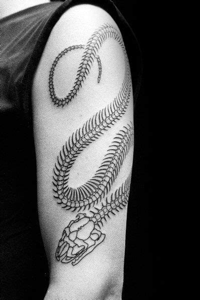 15 Snake Skeleton Tattoo Designs And Ideas Petpress In 2020 Mayan