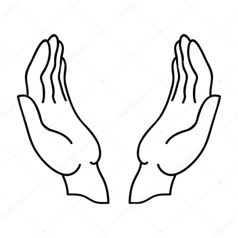 Download this hand symbol vector illustration now. Hand Outlines | Free download on ClipArtMag