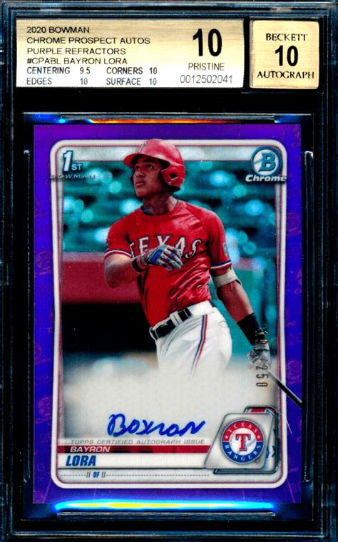Maybe you would like to learn more about one of these? 2020 Bowman Chrome Baseball Hobby Box: Top 10 Cards, Parallels, and Investment Outlook