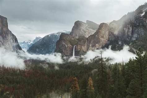 Earths Breathtaking Views Early Morning Fog In The Valley Yosemite