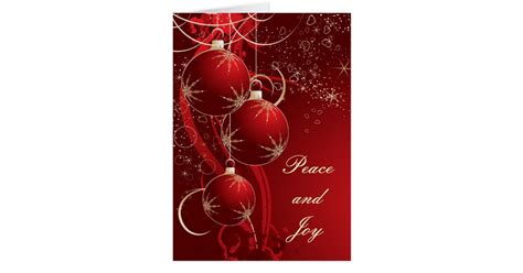 Elegant Red Christmas Card Uk